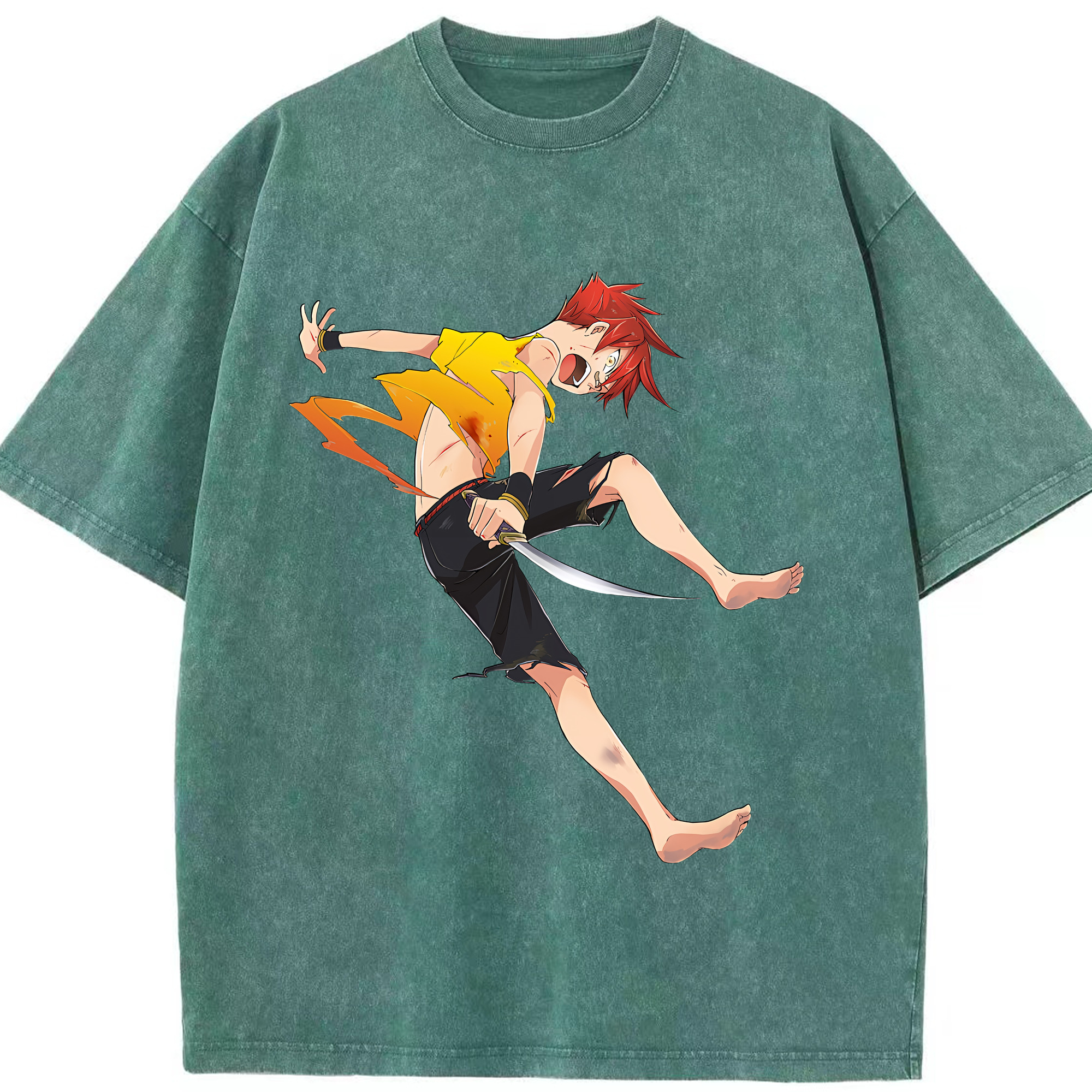 （画像用） 刀剣乱舞 Touken Ranbu 綿100% ヴィンテージ風 半袖Tシャツ（フロントプリント）